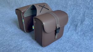 Cặp Túi Da Treo Hông Xe Motor Xe Máy 25cm