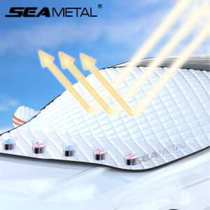 SEAMETAL Car Sunshade for Front Windshield Outside Sunshade Thickened Thermal Insulation Car Cover For Car Accessories