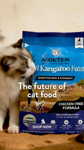 Addiction - Wild Kangaroo Feast Sensitive Care Chicken-Free Dry Cat Food 1.8kg Made in New Zealand