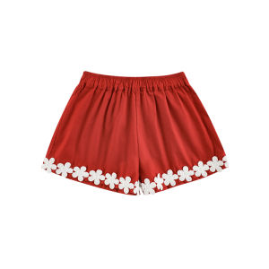 Embroidered Lace Breathable Shorts Casual Loose A-line Shorts
