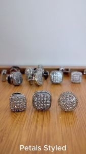 【PETALS_STYLED】 Butang Baju Melayu Premium Batu Besar Nikah Kahwin Set with Box (5PCS) Muslim Fashion Accesories