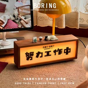 จุดประกายอารมณ์สติ๊กเกอร์ตกแต่งโต๊ะทำงาน ไฟตั้งโต๊ะ ตกแต่งประตูทางเข้า วัสดุไม้ สไตล์ย้อนยุค งานฝีมือ งานประดิษฐ์