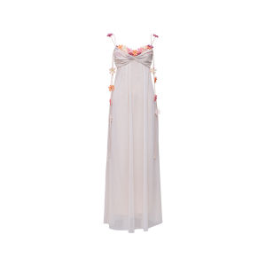 Spring Summer Acetate Strap Maxi Dress