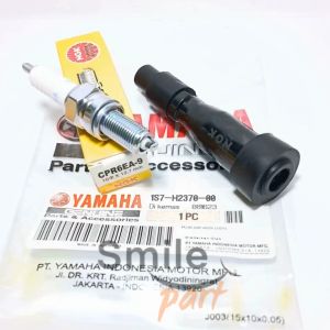 Tutup Busi Cangklong Kepala Cop Yamaha Jupiter MX Vixion Byson R15 1S7 + BUSI NGK CPR6EA-9 DOP CPR6