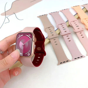 สำหรับ iWatch Series 10 สาย 46 มม.42 มม.ผู้ชายผู้หญิง 38 มม.44 มม.40 มม.41 มม.45 มม.iWatch Ultra 49 มม.ซิลิโคน BAND/ultra 3