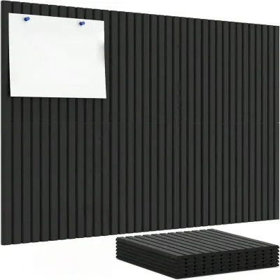 6pcs Office Large Cork Board Alternative Felt Wall Tiles Noise Reducing Felt Board Bulletin Board Pegboard Photo Memo For Home