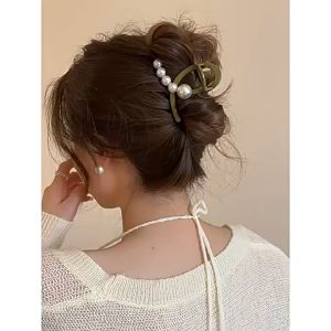 Jepit Rambut Korea Premium Jedai Tebal Mutiara Sedang Wanita Elegan High Quality Impor