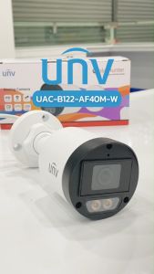 กล้องวงจรปิด UNV Analog Camera 2 ล้านพิกเซล รุ่น UAC-B122-AF28(40)M-W ภาพสี 24 ชม. มีไมค์บันทึกเสียงในตัว กันน้ำ IP67 วัสดุโลหะแข็งแรงทนทาน รับประกันสินค้า 3 ปี