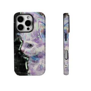 Cool Retro Black Cat Cute Color Block Film Two-In-One Mobile Phone Case for  Huawei Xiaomi Oppo Vivo Honor Digital Accessories