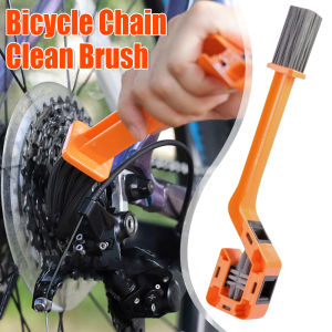 Bicycle Chain Cleaner Double Head Bike Chain Clean Brush Multifunction Portable Chain Gear Cleaning Tool for Motorcycle Bike