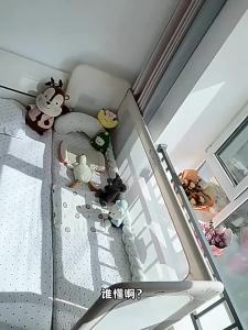 cool baby | Adjustable Height Metal Assembly Baby Bed with High Rail Widened