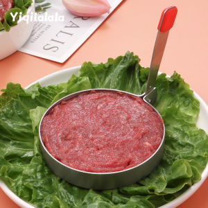 Bánh Bao Burger Bằng Thịt Gia Cầm Và Thịt Bò Hình Tròn Máy Ép Bánh Bao Làm Bánh Bao Hình Học Bằng Thép Không Gỉ