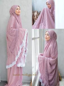 Tassani mukena swiss dalanova misty pink