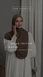 Hijab Instan Bergo Daily Non Pet Nadira Size L Kerudung Syari Jersey Premium Jilbab Jisoo Krudung Malay Pashmina Terbaru Viqast