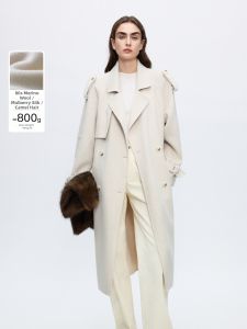 LANCY FROM 25 | Vintage Double-faced Wool Lapel Coat Womens Winter Commuter
