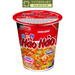 [LY LẺ] - ACECOOK - Mì ly Handy Hảo Hảo 3 vị: Tôm chua cay Tomyum và lẩu nấm thập cẩm chay (66g-67g/ly) - Mì Handy Hảo Hảo ly - Mì ly Hảo Hảo Handy - Mì ly ăn liền