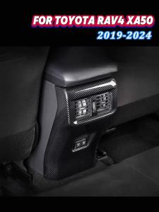 Ốp Che Cửa Gió Điều Hòa Phía Sau Toyota RAV4 XA50 Hybrid Chất Liệu Nhựa ABS Phụ Kiện Trang Trí Nội Thất Ô Tô Dành Cho Các Mẫu Xe 2019-2025