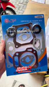 JF Gasket Set Packing Set GX160 GX200 GP CX160 CX200 Lengkap 5 HP 6.5 HP Gasket Head GX160 Oil Sil Seal Crankshaf GX KOMPLIT SET Cylinder Blok Crankcase Intake Manifold Bar Oli Exhaust Muffler Knalpot Tanoss Sumura Vitara Tesla Firman Tiger