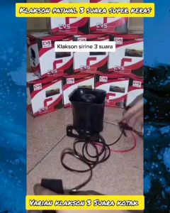 Klakson Sirine Motor & Klakson 3 Surara & 6 Suara