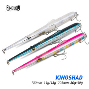 Kingdom Needle Pencil Fishing Lure Set 11g 13g 30g 40g Sinking Floating Hard Baits ABS Plastic Stickbait For Bass Catfish Trout