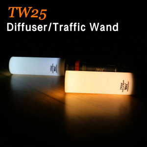 TW25 Flashlight Diffuser/Traffic Wand for Airport Parking Car Reading Searching Soft light White Tool Accessory Cup