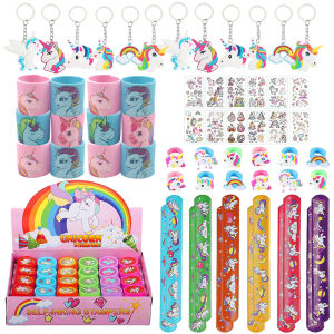 Hasbro | 62Pcs Unicorn Party Favors Unicorn Party Gift Supplies for Boys Girls Unicorn Sticker Bracelet Unicorn Birthday Party Supplies
