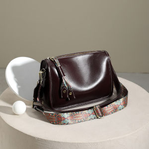 Túi Đeo Vai Nữ Da Thiết Kế Sang Trọng Dung Tích Lớn Kiểu Dáng Thanh Lịch Thời Trang Có Lớp Lót Bằng Cotton Đa Năng Dùng Được Hàng Ngày