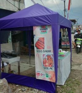 TENDA  BAZAR ANTI KARATAN TENDA JUALAN 2 x 2 WARNA UNGU FULLSET TINGGAL PAKEK SAJA TENDA BAZAR TENDA KAZEBO TENDA OUTDOR TENDA BONGKAR PASANG LENGKAP
