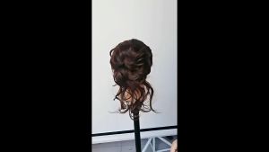 Synthetic Hair Curly Scrunchie Chignon With Rubber Band Ring Wrap Around on Hair Tail Messy Bun Ponytails Extension