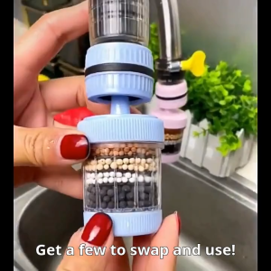 Faucet filter with advanced lead reduction Elegant Faucet with 6-Layer Filtration and Universal Installation Faucet water filter for kitchen