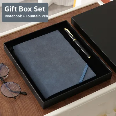 Retro A5 Business Notebook Soft Leather Bound with Tie Thickened Diary Notebook for Office Meetings Record Keeping Simple Design for Students