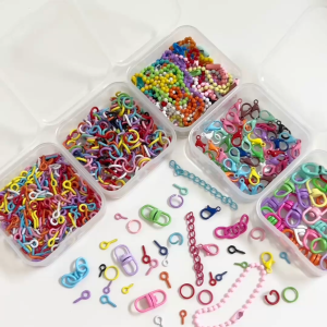 【1 SET ISI BANYAK】Aksesoris Gantungan Kunci Alloy - Untuk DIY & Handmade