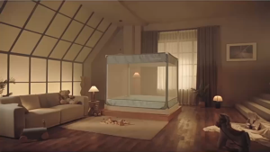 มุ้งกันยุงMedoga รุ่นSIGNATURE สำหรับใช้ในห้องนอน แบบเปิดปิดสามด้าน ติดตั้งง่าย ป้องกันยุงและแมลง กันตก ปลอดภัยสำหรับแม่และเด็กโดยเฉพาะ เป็นมิตรกับสิ่งแวดล้อม