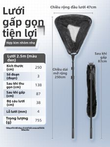 YUZHIYUAN | Mạng Đánh Cá Đa Năng Gập và Kéo Dài Được