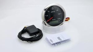 RYSJM | Universal 85MM GPS Speedometer Gauge 7 Color LED Backlight For Motorcycle Marine Boat Truck 60 Kmh 200 Kmh Speed Gauge Meter