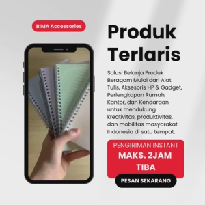 DELI Buku Diary Tulis Catatan Kerja Sekolah Tebal Notebook Ujung Jilid Spiral Ukuran A5 isi 60 EN051