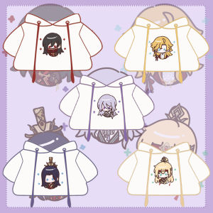 [Quần Áo Búp Bê 20Cm 40Cm] Trang Phục Búp Bê Liền Mũ Họa Tiết Lữ Nhân Trong Không Gian Áo Hoodie Công Nghệ In Hoa Dòng Thiệp Cưới