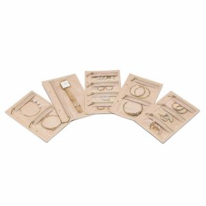 Jewelry Storage Book With 5 Velvet Jewelry Case Portable Travel Jewelry Organizer Book /Pouch/Ring/Necklace