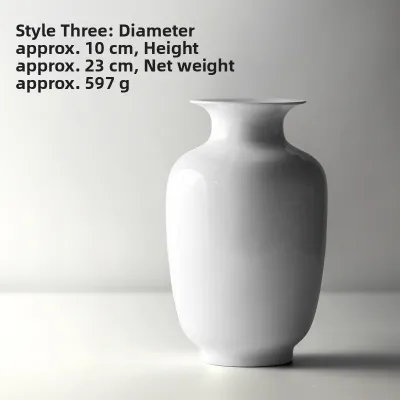 JOTO | White Ceramic Zen Vase