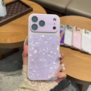 New Style Shell Pattern Luxury iPhone Case Full Protection with Lens Film