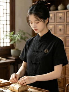 SHANCHEN | Premium New Chinese Short Sleeve Uniform