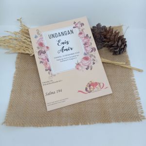 (100 pcs) Undangan Pernikahan Murah Cantik S194