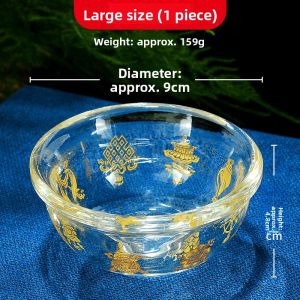 ZANGCUN | Eight Auspicious Symbols Wealth Water Glass