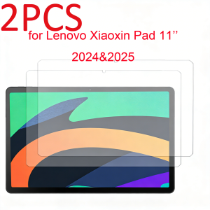 2-Pack Tempered Glass Screen Protector for Lenovo Xiaoxin Pad 2024 & 2025 Version 11-Inch Protective Film 9H Hardness HD Clear