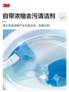 3M Disposable Toilet Brush with Built-In Cleaning Liquid Home Use Replacement Brush Head Bathroom Cleaning Brush Replacement Heads