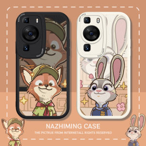Huawei Pura80 Phone Case Couple Full Cover Protective Shell Soft Silicone Mens Womens Cartoon Design Anti-Fall Protection for P60Pro P40 P30 P20