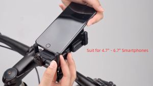 ROCKBROS Giá Đỡ Điện Thoại Chống Sốc Cho Xe Máy Xe Đạp Điện Giá Đỡ Điện Thoại Xe Đạp Xoay 360 ° Nhả Nhanh Chất Lượng Cao Với Phụ Kiện Xe Đạp Lò Xo Bên Trong