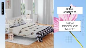 Sprei motif elegan 90x200-200x200 king size