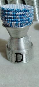 12pcs cetakan bolu kukus tipe pendek TDK bolong+ cup/krtas 100 pcs