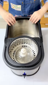 ถังปั่นสแตนเลสแท้ (เฉพาะตัวถังปั่นเท่านั้น ไม่รวมด้ามม็อบ) สำหรับมีด้ามอยู่แล้ว